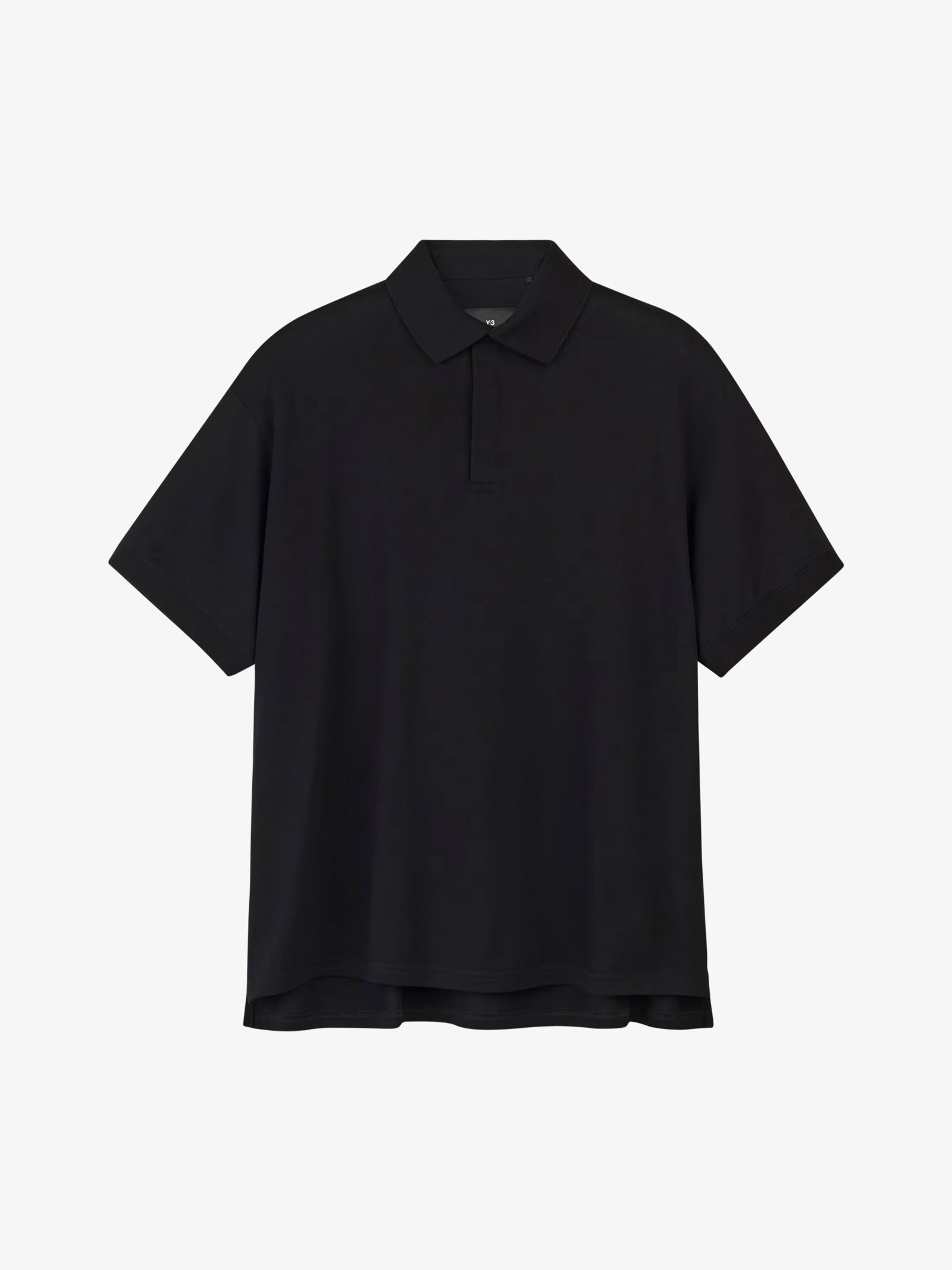 Y-3 Polo a maniche corte IR7110 uomo in cotone nero