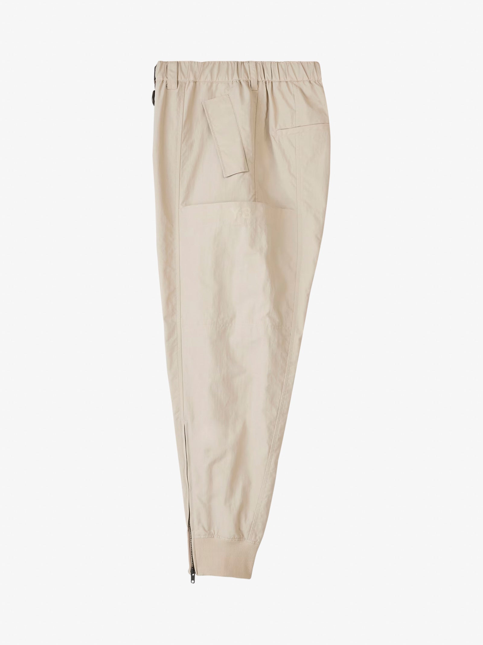 Y-3 Pantalone affusolato con risvolto in nylon IV8024 uomo beige