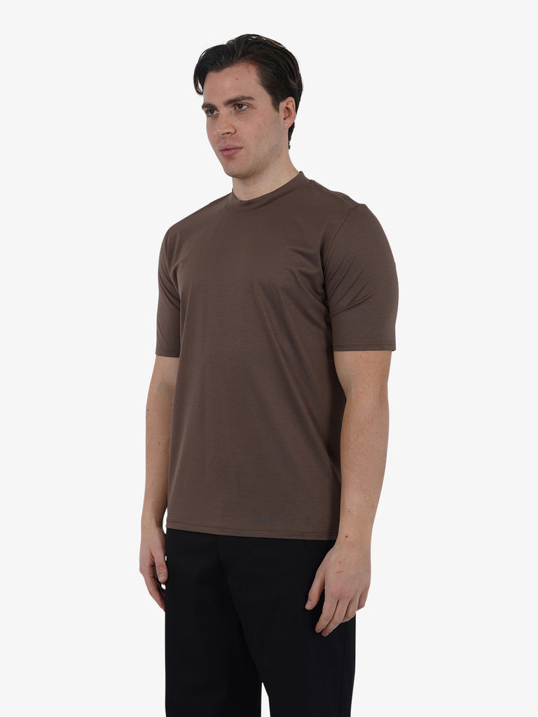 YES LONDON T-shirt XM4118 uomo cotone beige