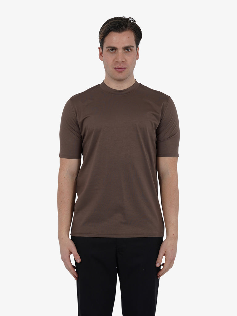 YES LONDON T-shirt XM4118 uomo cotone beige