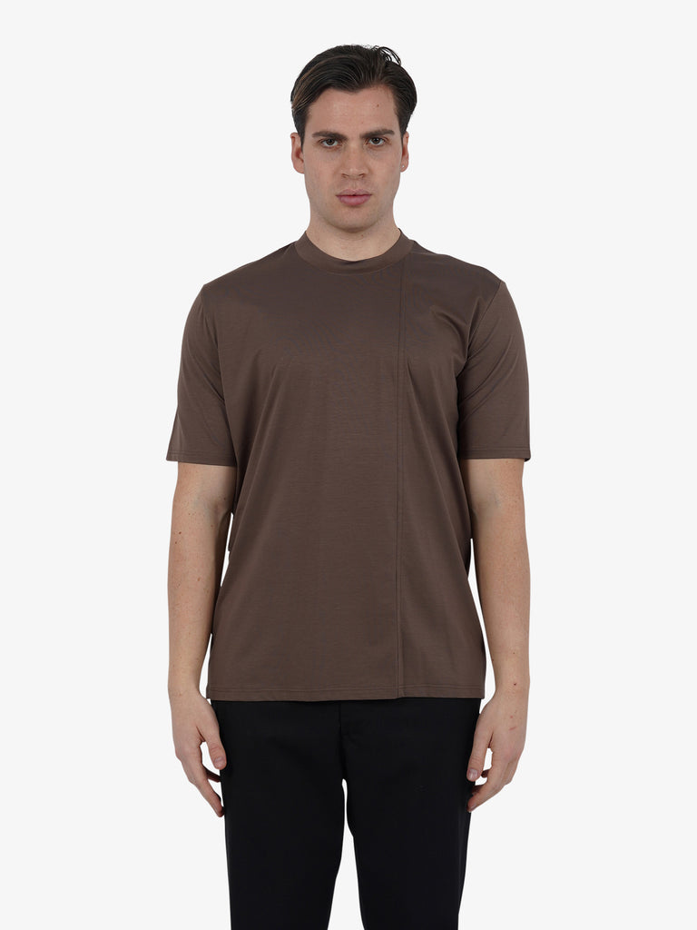 YES LONDON T-shirt XM4126 uomo marrone