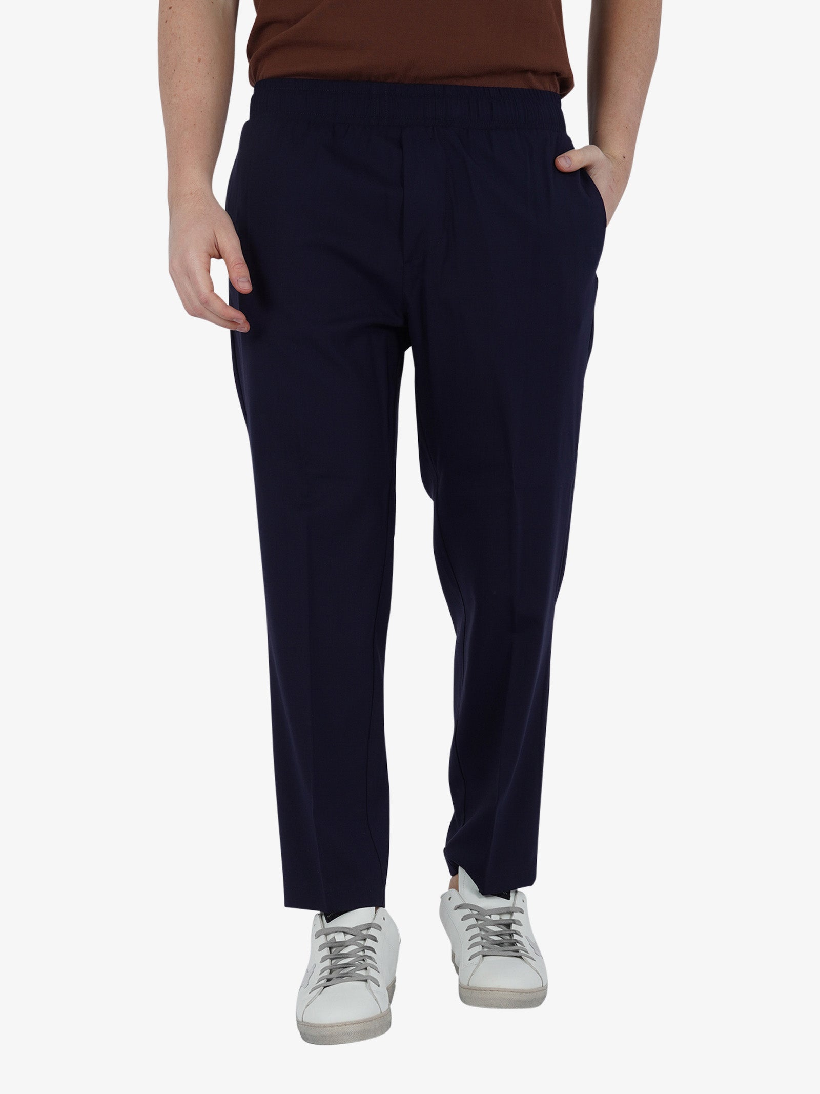 YES LONDON Pantalone XP3231 uomo cotone blu