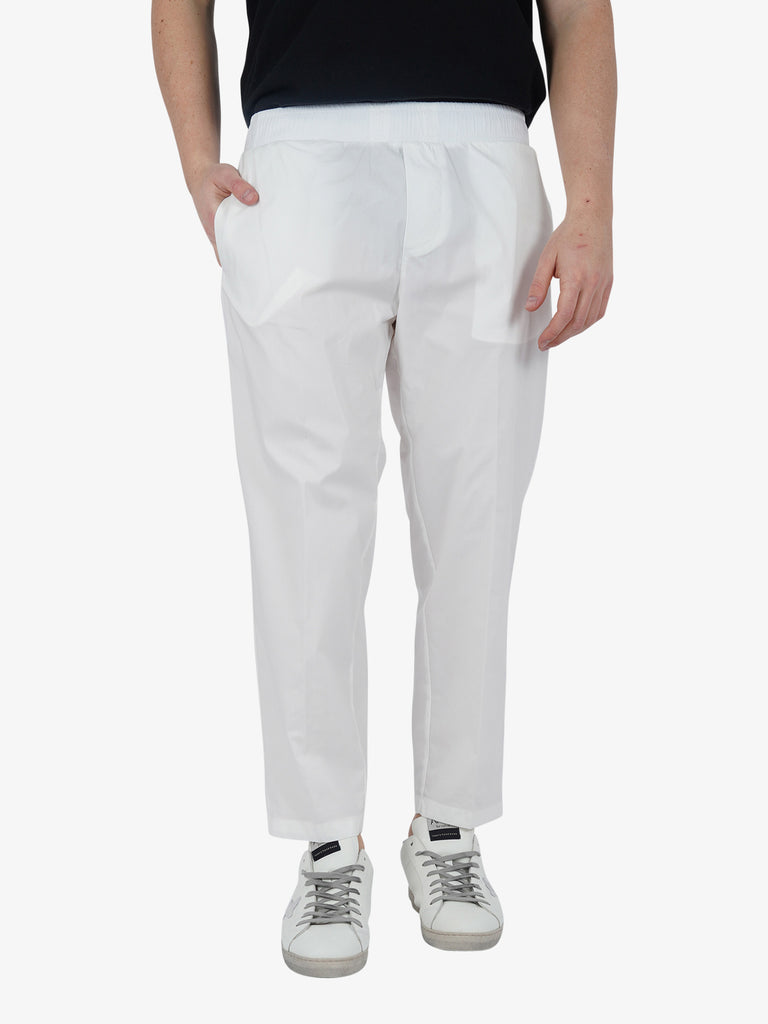 YES LONDON Pantalone XP3231/CIOTT uomo cotone bianco