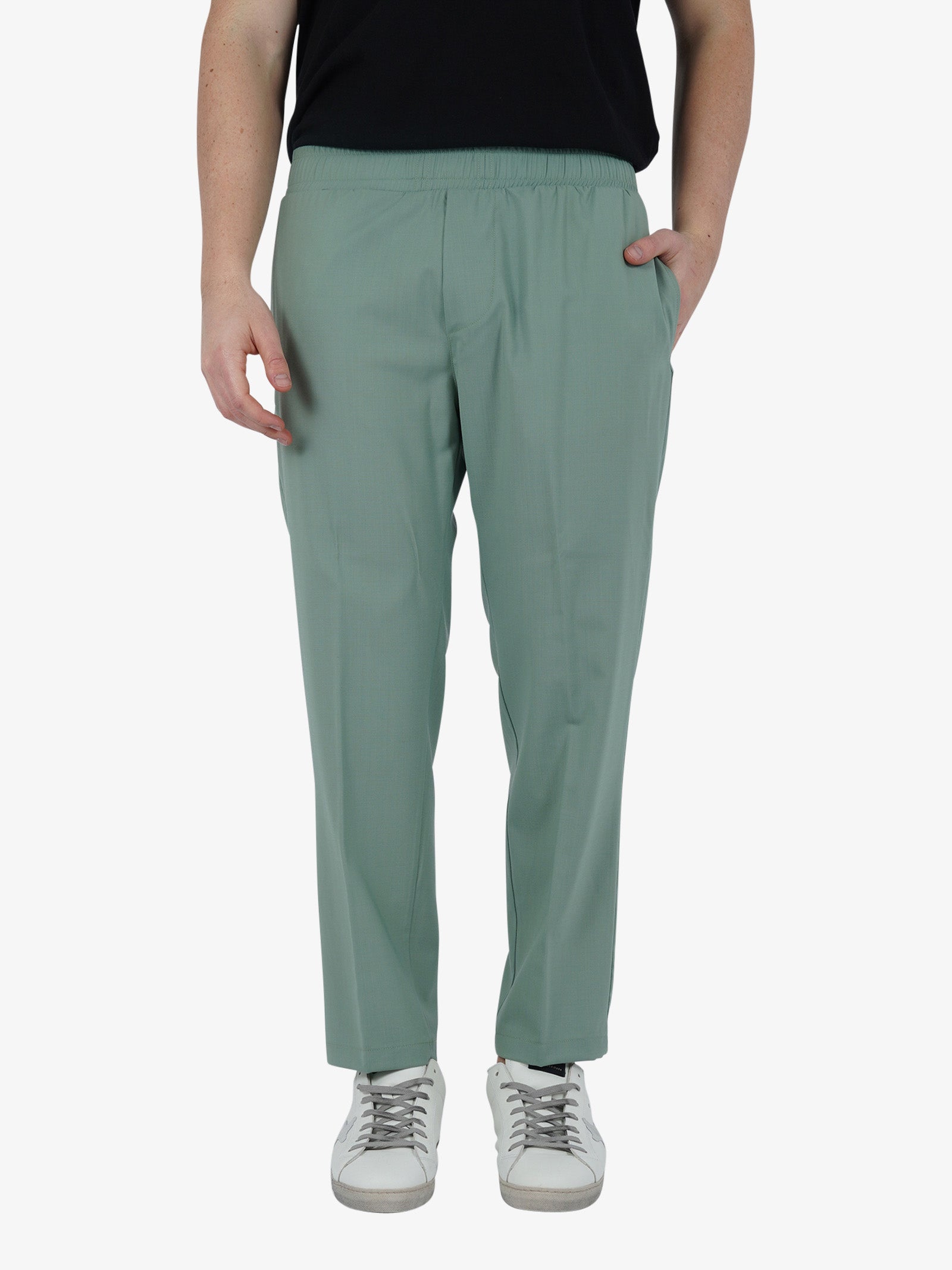 YES LONDON Pantalone XP3231 uomo cotone verde